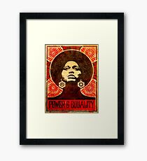 Angela Davis poster 1971 Framed Print