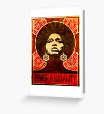 Angela Davis Plakat 1971 Grußkarte