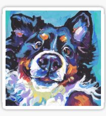 Bernese Mountain Dog Bright colorful pop dog art Sticker