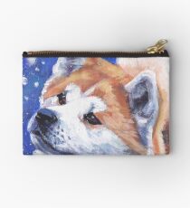 Japanese Akita Fine Art Painting Studio Pouch