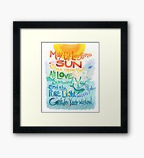 Long Time Sun Framed Print