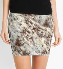 Animal Fur-Look Image Mini Skirt