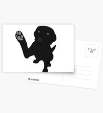 Give me Paw - - Black Lab Postcards