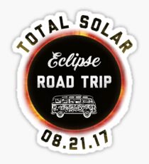 Total Solar Eclipse Road Trip 8.21.17 Funny Novelty T-Shirt Sticker