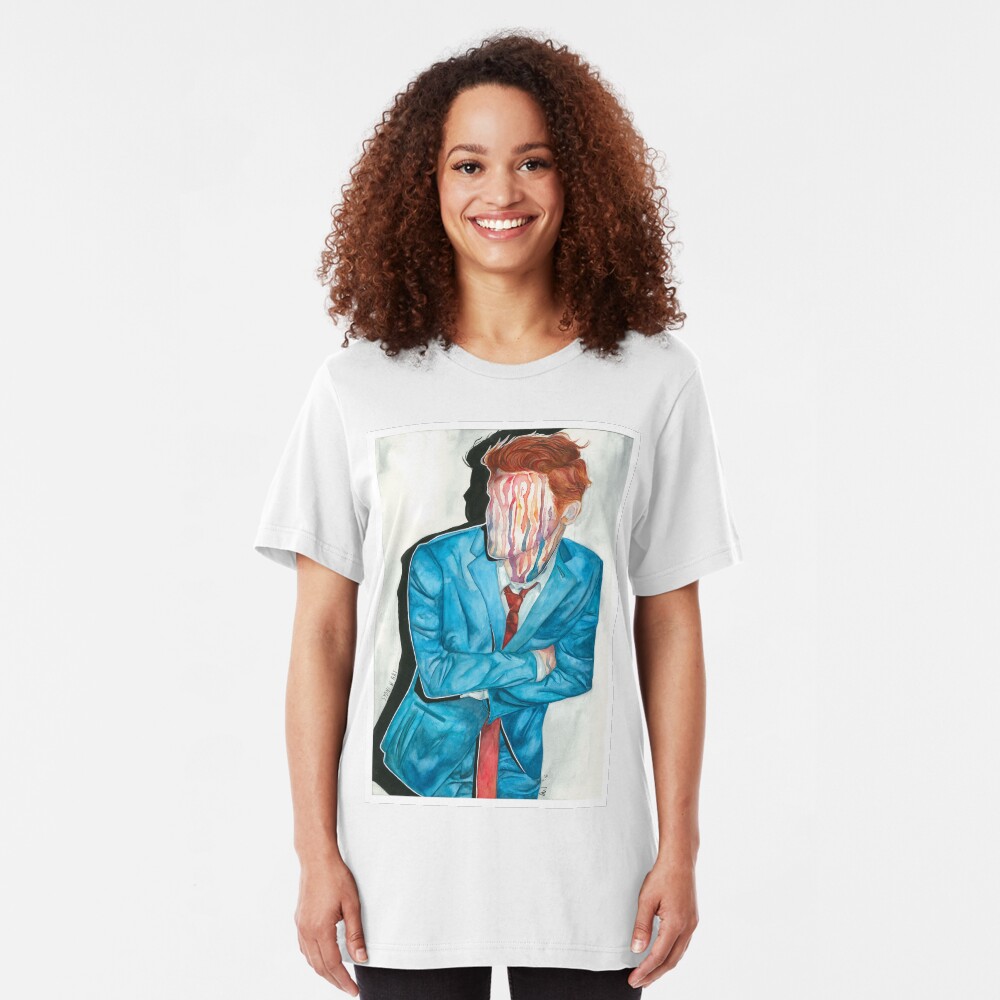 gerard way drip portrait Slim Fit T-Shirt