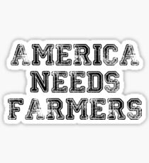 Pegatina AMERICA NECESITA AGRICULTORES DIVERTIDOS CAMISETA