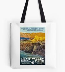Death Valley National Park Service Vintage Travel Decal Tote Bag