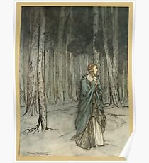Comus Illustrated by Arthur Rackham 1921 0065 In The Wood Poster