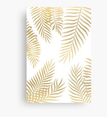 Gold Palmblätter Metalldruck