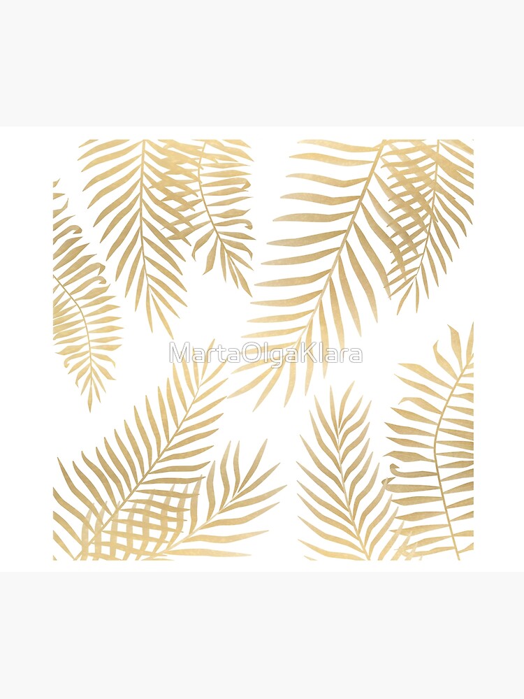 Gold palm leaves by MartaOlgaKlara