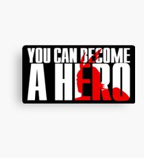 Boku No | My Hero Academia / MHA - You Can Become a Hero (White) Canvas Print