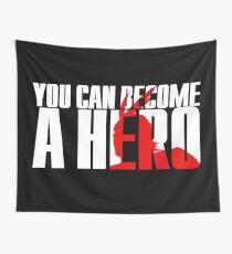 Boku No | My Hero Academia / MHA - You Can Become a Hero (White) Wall Tapestry