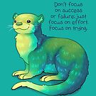 "Focus on Trying" River Otter by thelatestkate