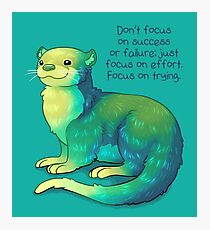 "Focus on Trying" River Otter Photographic Print