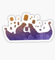 Love on a boat Inspired Silhouette Sticker