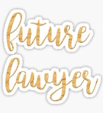 future lawyer Sticker