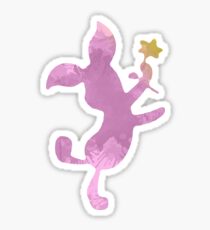 Pig with flower Inspired Silhouette Sticker