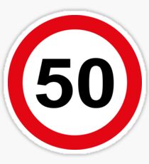 50 Birthday Sticker