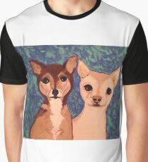 Two Chihuahua Friends Graphic T-Shirt