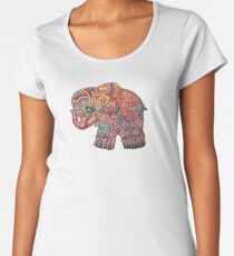Weinlese-Elefant-T-Shirt Frauen Premium T-Shirts