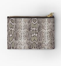 Snake Skin Zipper Pouch