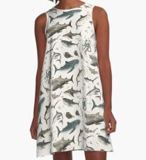 Vestido acampanado Tiburones