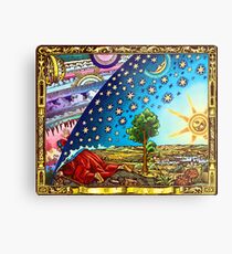 Flammarion Woodcut Flat Earth Design 2017 Metal Print