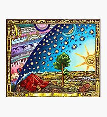 Flammarion Woodcut Flat Earth Design 2017 Photographic Print