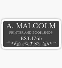 A. MALCOLM Sticker