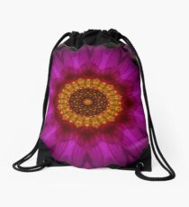 Pink Twirl Drawstring Bag