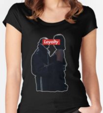 Kendrick Lamar and Rihanna Loyalty Women's Fitted Scoop T-Shirt