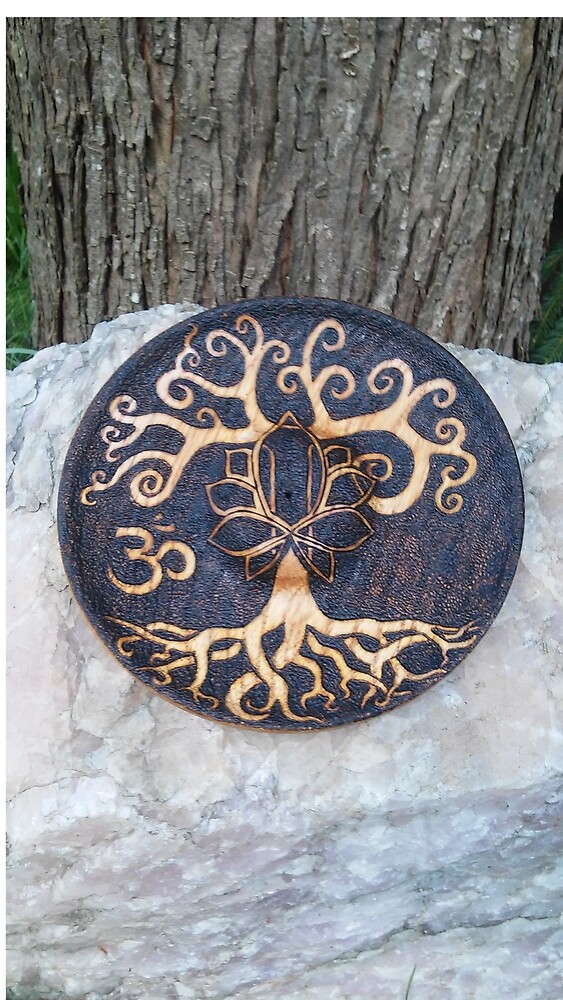 "Tree of Life Pyrography " by Dalton Sayre | Redbubble
