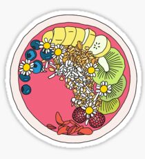 Handdrawn Acai Bowl Design Sticker