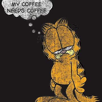 Garfield Give Me Coffee - Men's Long Sleeve T-Shirt – Sons of Gotham