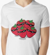 The Strawberry Thieves band logo large Men's V-Neck T-Shirt