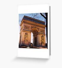 Crépuscule à l'Arc de Trimophe, Paris Greeting Card