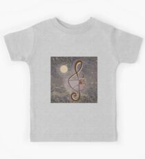 vintage music geometry Kids Tee