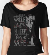Thrones wolf t-shirt best quote Women's Relaxed Fit T-Shirt