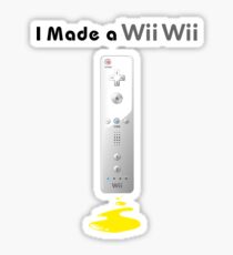 I made a Wii Wii Sticker