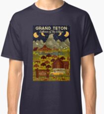 Grand Teton National Park - Summer of the Eclipse - Travel Decal Classic T-Shirt