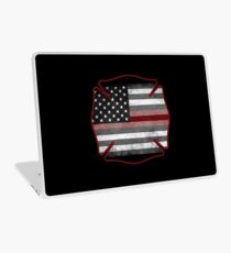 Thin Red Line - Fire Cross Laptop Skin