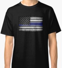 The Thin Blue Line - American Police Officer Classic T-Shirt