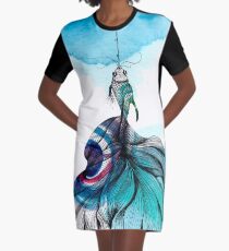 Fish fished Graphic T-Shirt Dress