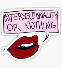 Pegatina Interseccionalidad o Nada