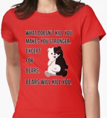 Beware of Monokuma Women's Fitted T-Shirt