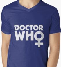 The Doctor is a Woman Men's V-Neck T-Shirt