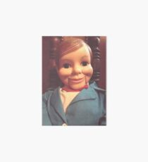 Willie Talk Vintage Ventriloquist Art Board Print