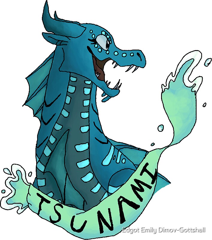 "Wings of Fire Sticker Tsunami" Stickers by Emily Dimov-Gottshall