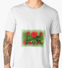 passage with red flowers Men's Premium T-Shirt