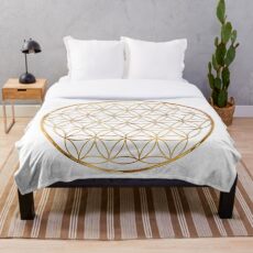 Blume des Lebens, heilige Kreisgeometrie Fleecedecke